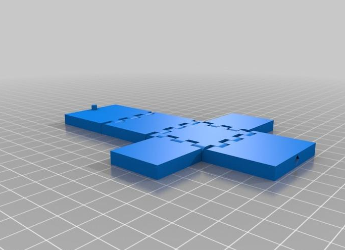 折叠铰链盒子3D打印模型