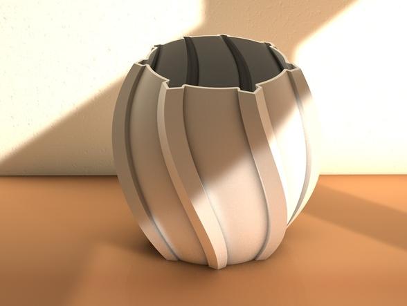 魅力花瓶3D打印模型