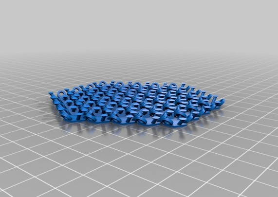 六角链杯垫3D打印模型