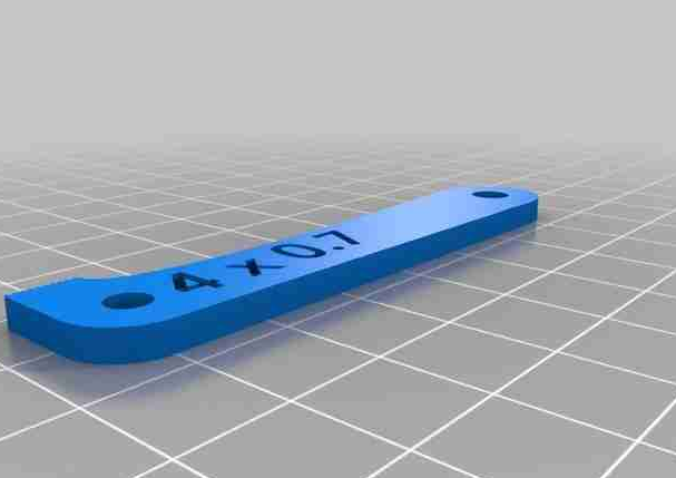 螺纹量尺工具3D打印模型