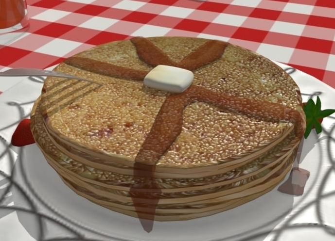 美味的煎饼3D打印模型