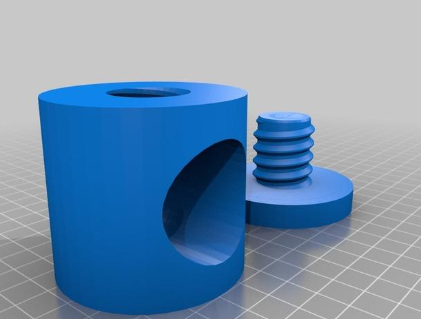 螺母式破碎机3D打印模型