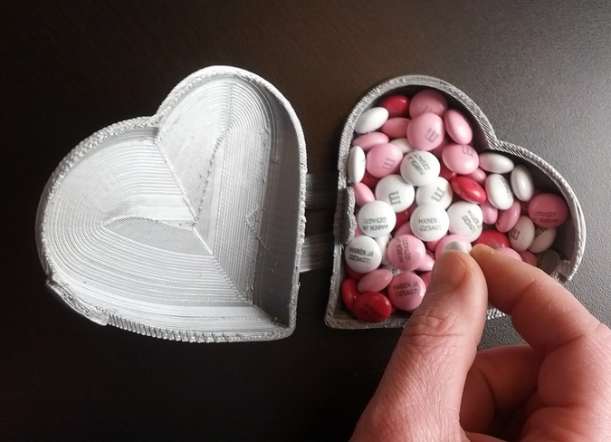 创意心形盒子3D打印模型