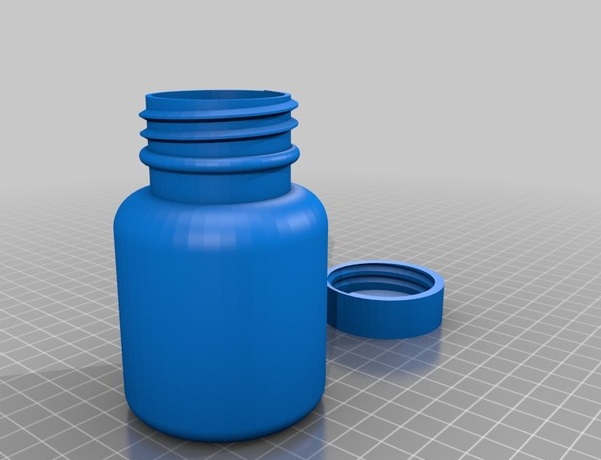 药品定制瓶3D打印模型