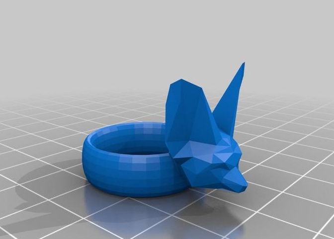 狐狸头指环3D打印模型