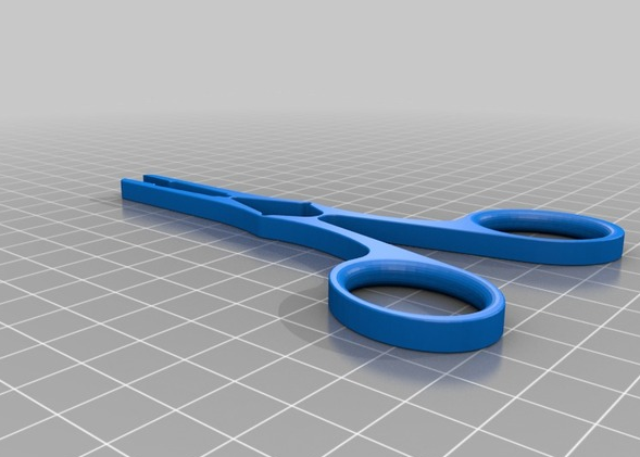 手工剪刀3D打印模型
