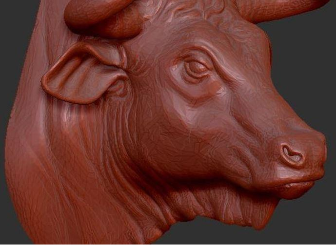 牛头3D打印模型
