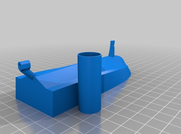 橡皮筋动力船3D打印模型