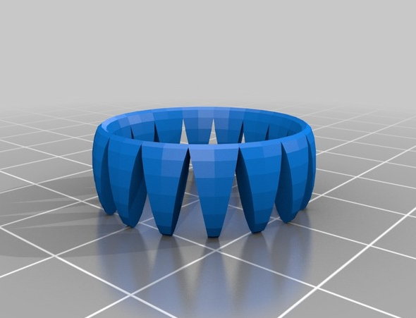 双色戒指3D打印模型