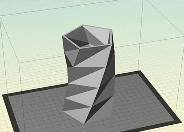 菱格斜纹花瓶3D打印模型
