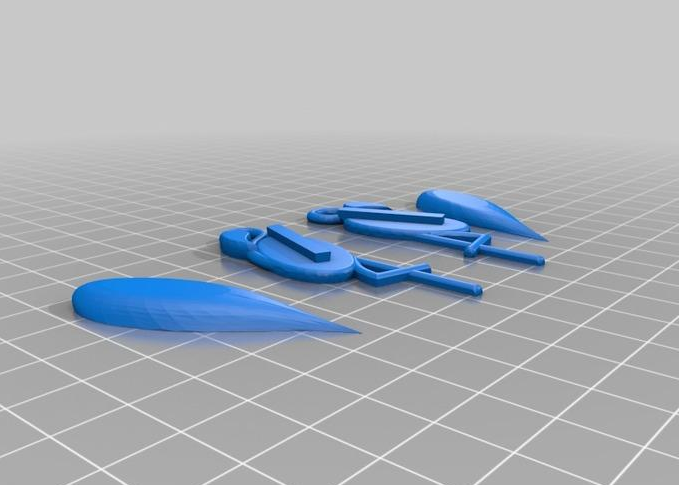火烈鸟耳环3D打印模型