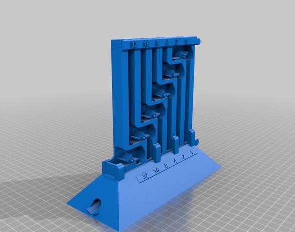 二进制教学加法机3D打印模型