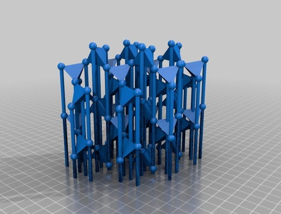 石英结构模型图3D打印模型