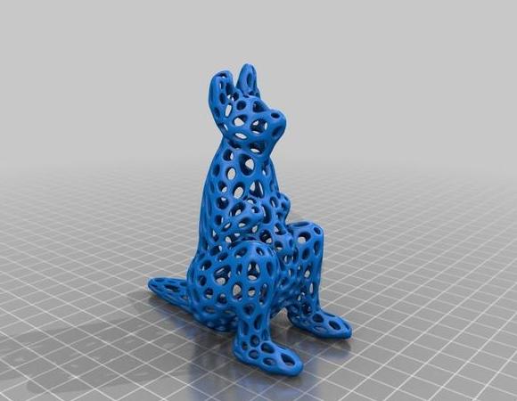 袋鼠3D打印模型