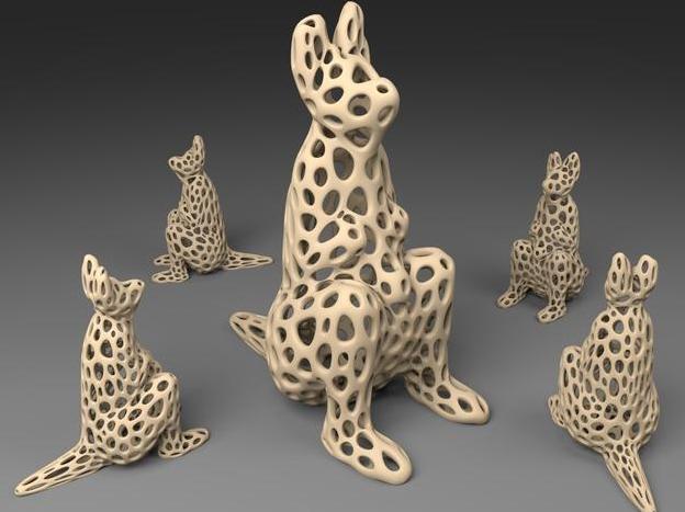 袋鼠3D打印模型