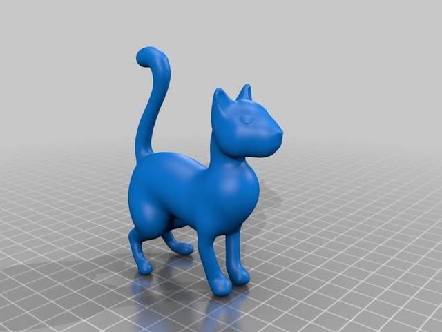 小猫咪3D打印模型