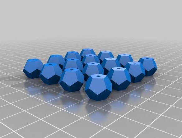 骰子珠手链3D打印模型