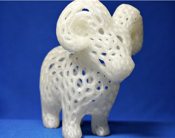 镂空纹绵羊3D打印模型