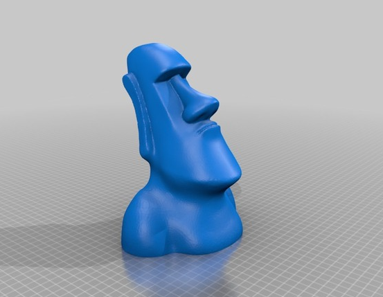 摩艾灯3D打印模型