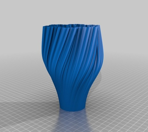 纹格花瓶3D打印模型