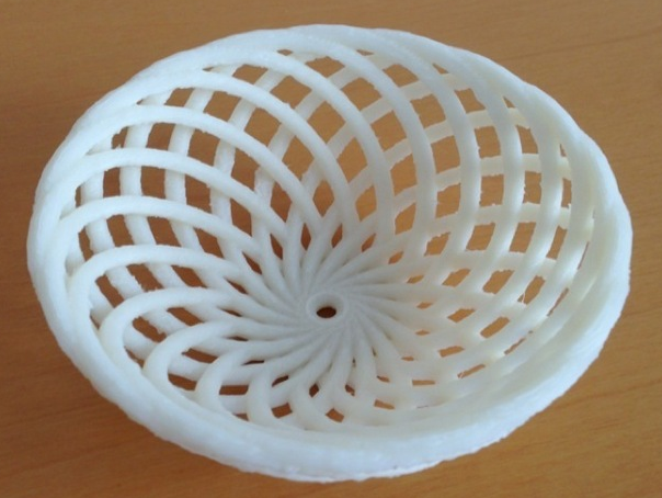 镂空收纳竹筐3D打印模型