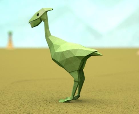 低聚恐龙3D打印模型