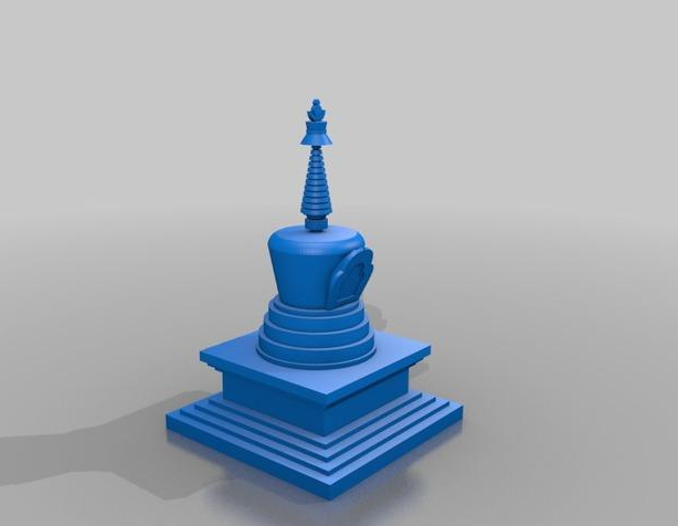 藏式佛塔3D打印模型