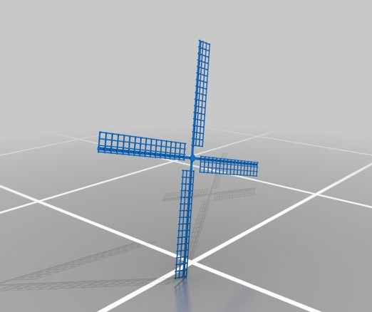 荷兰风车3D打印模型