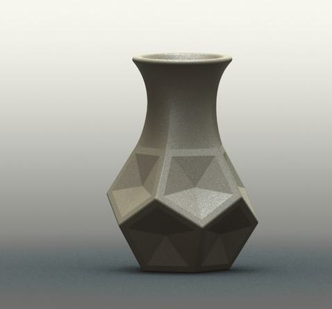 几何花瓶3D打印模型