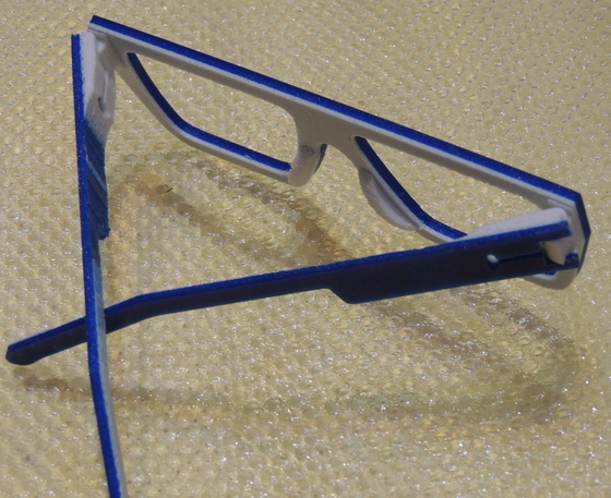 矩形框架眼镜3D打印模型