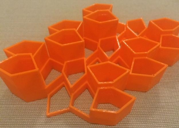 镶嵌五边形拼图3D打印模型