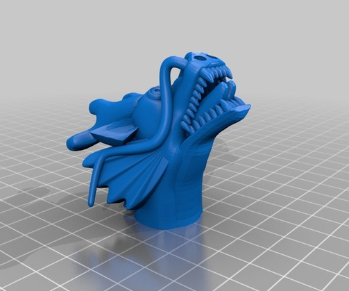 龙头图腾3D打印模型