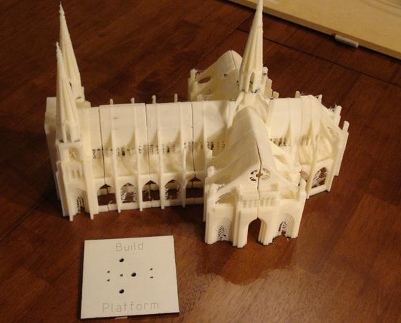 哥特式教堂3D打印模型