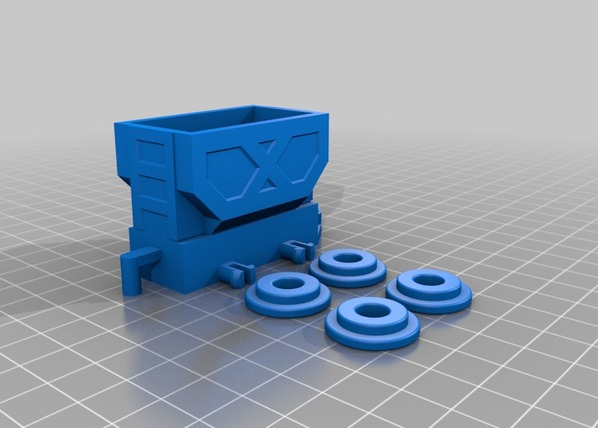 组装小火车3D打印模型