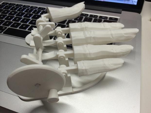 机械手指模型3D打印模型