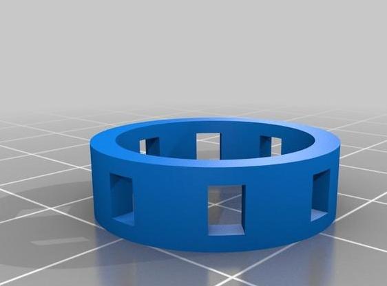 方形切口指环3D打印模型