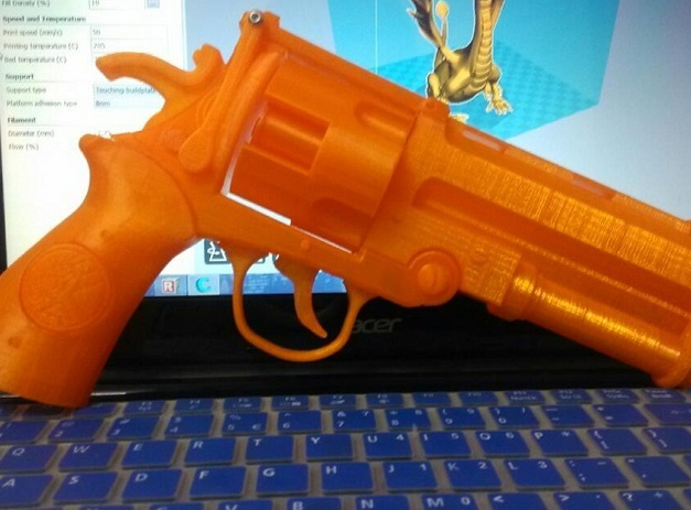 手枪3D打印模型