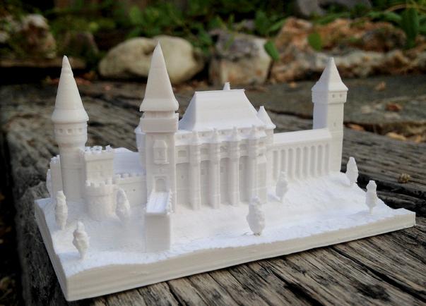 复古城堡3D打印模型