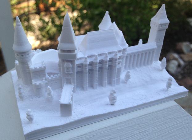 复古城堡3D打印模型