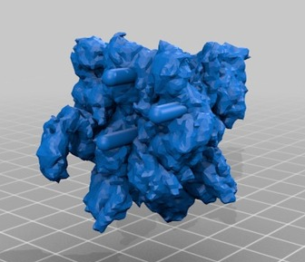 生物蛋白酶3D打印模型