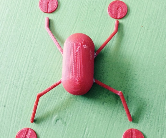 红色蚂蚁3D打印模型