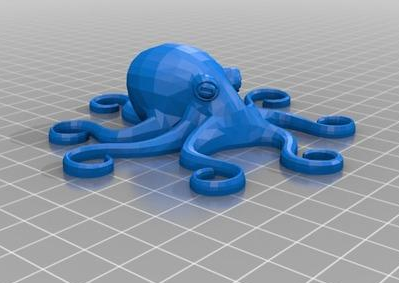 Q版章鱼3D打印模型