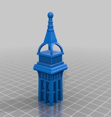 埃菲尔铁塔 分件版本3D打印模型