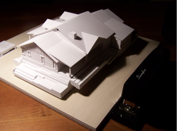 英式简约别墅3D打印模型