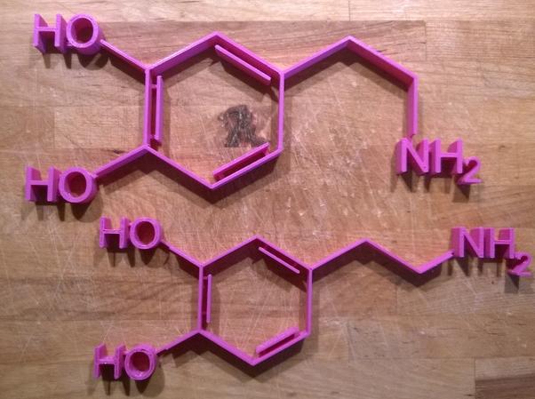 多巴胺多巴胺化学分子式3D打印模型