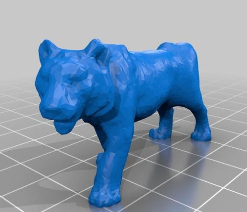 狮王3D打印模型
