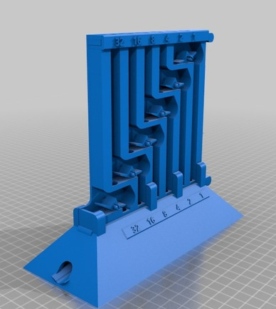 二进制计数器3D打印模型
