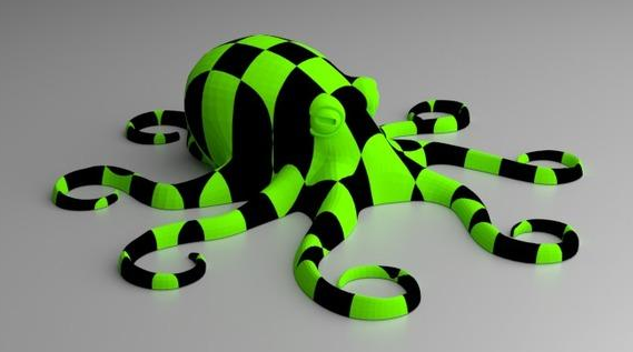 多色章鱼3D打印模型