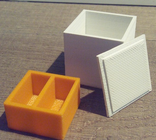 方形收纳盒3D打印模型