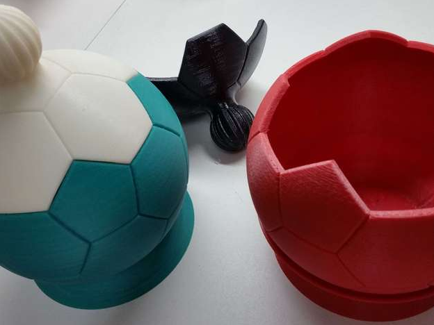 足球纸巾盒3D打印模型